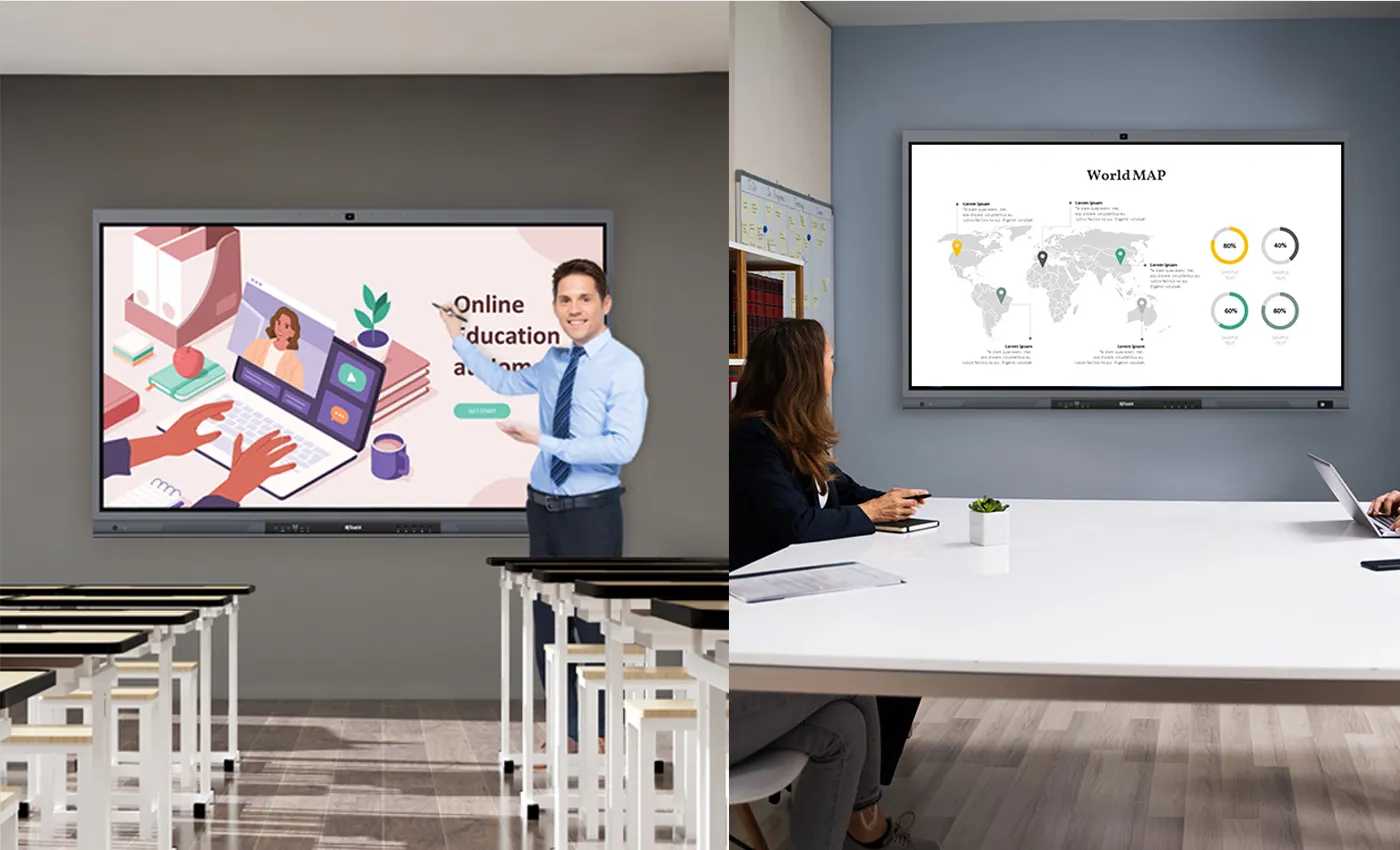 IQTouch QA1300Pro is ideal in both classroom and conference room